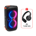 JBL Partybox 110 with powerful sound and a dynamic light show - Black + JBL Tune 520BT Gift🎁