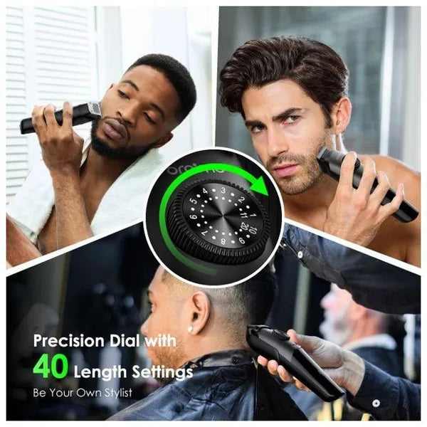 Oraimo trimmer Ultra-sharp and Precise Blades, Digital LCD Display,  90-minute Runtime, IPX7 Waterproof - OPC-TR13N - Black