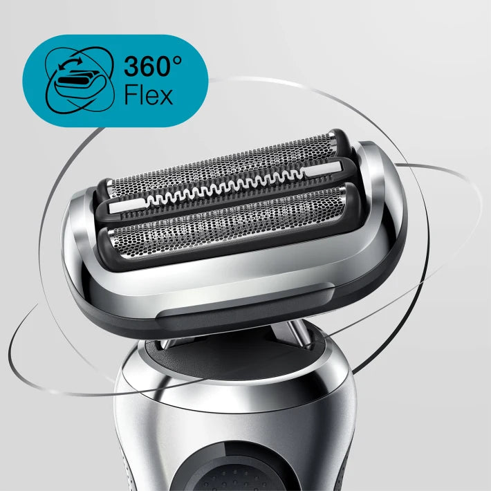 Braun Series 7 71-S1000s Wet & Dry shaver with travel case - Silver