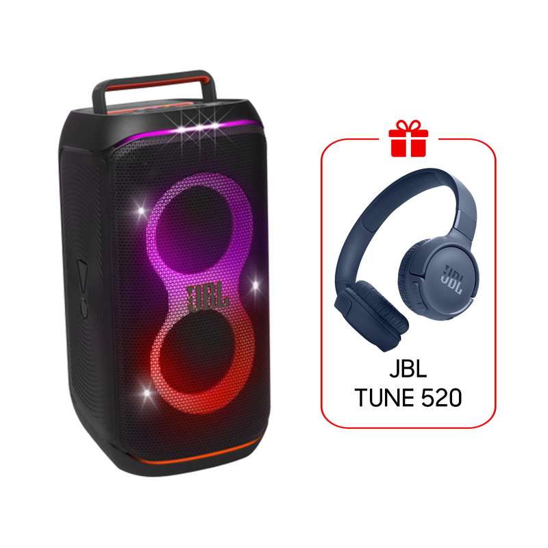 JBL Partybox Club 120 Portable Bluetooth Speaker - Black + JBL Tune 520BT Gift🎁