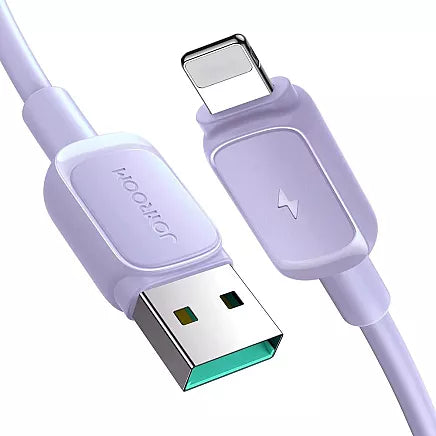 Joyroom USB to Lightning 1.2m Charge and Sync Cable, Compatible with all lightning devices - S-AL012A14 - Purple