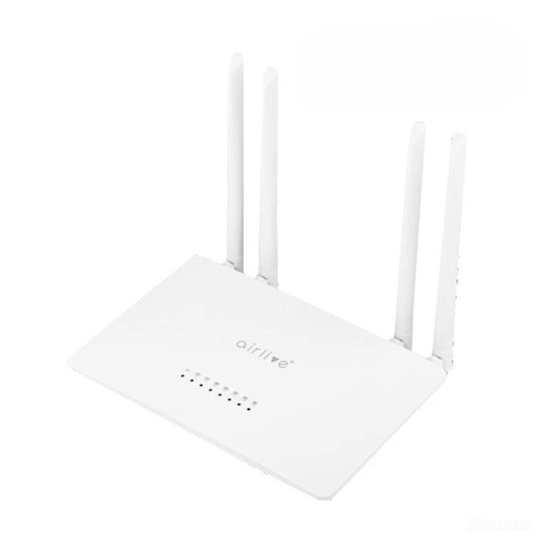 Airlive Wi-Fi 5 AC1200 Dual Band Wireless Router - White