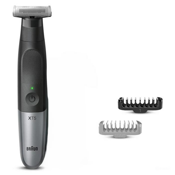 Braun Series XT5100 X Hybrid Facial Trimmer with 4D Flexible Blade, Waterproof, 5 Combs - Black