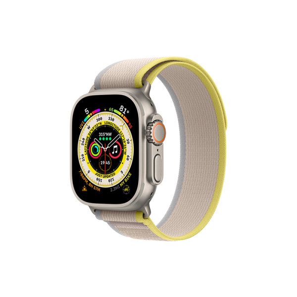 WIWU TRAIL LOOP WATCHBAND FOR IWATCH 42-49MM - YELLOW/IVORY