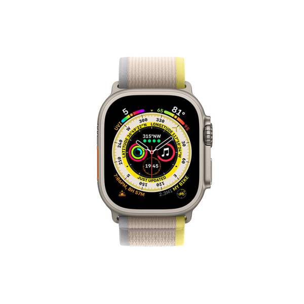 WIWU TRAIL LOOP WATCHBAND FOR IWATCH 42-49MM - YELLOW/IVORY