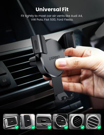 UGREEN Gravity Drive Car Mount - Black