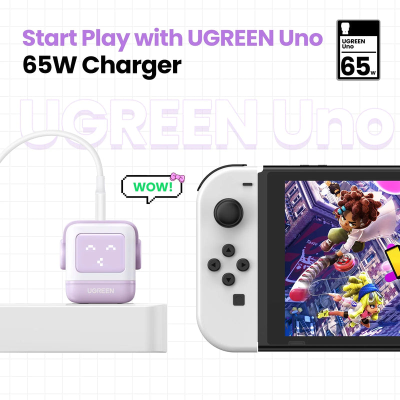 Ugreen Nexode  RG 3-Port Gan Fast Charger 65W - CD361 - Purple