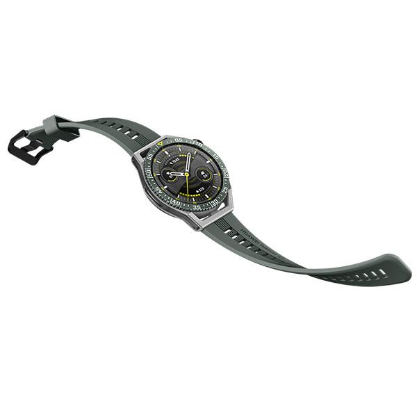 HUAWEI WATCH GT 3 SE AMOLED Grey Durable Polymer Fiber Watch Case - Green TPU Strap - MoreShopping - Smart Watches - Huawei