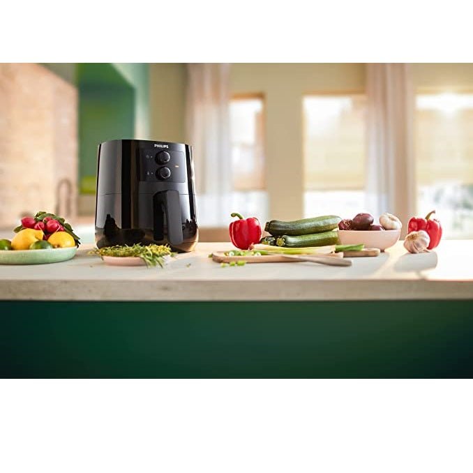Philips Essential Air Fryer, Analogue, HD9200/90 - Black - MoreShopping - Kitchen Appliance - Philips