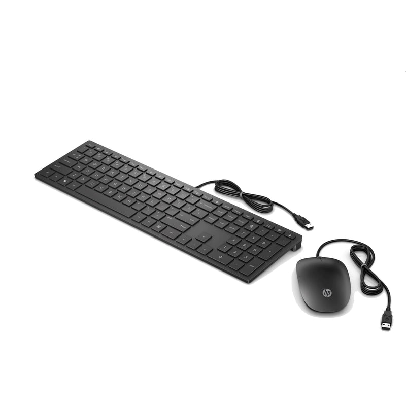 HP Pavilion 400 Wired Keyboard and Mouse - Black - MoreShopping - PC Mouse Compo - HP