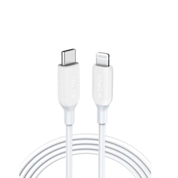 Anker PowerLine III USB-C to Lightning 3ft - white - MoreShopping - Mobile Cables - Anker