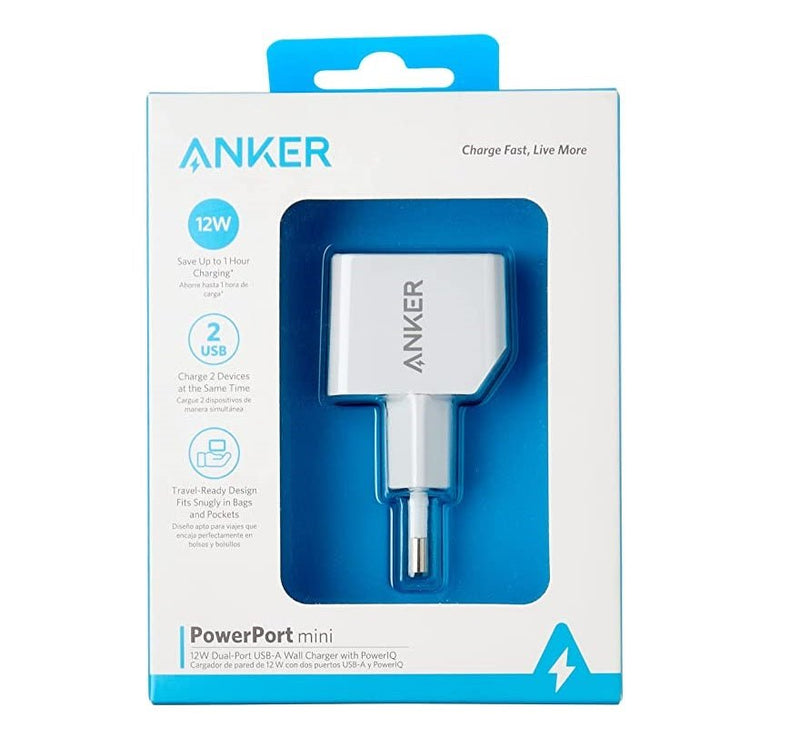 Anker PowerPort Mini 12W A2620L22 Fast Charging – White - MoreShopping - Anker