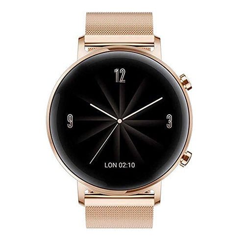 HUAWEI Watch GT2 42mm, BT5.1, AMOLED, Rose Gold Milanese Strap - Refined Gold - MoreShopping - Smart Watches - Huawei