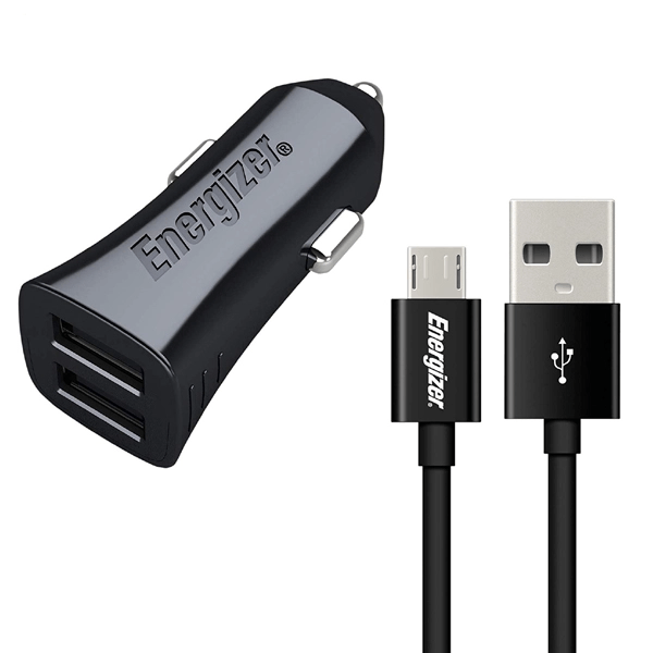 Energizer Ultimate Car Charger 3.4A 2USB+MicroUSB Cable - Black - MoreShopping - Chargers - Energizer