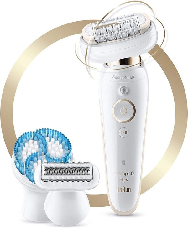 Braun Silk-épil 9010 Flex Wet and Dry Epilator - White Gold - MoreShopping - Personal Care Women - Braun