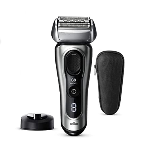 Braun Series 8 Smart Precise Closeness & Skin Comfort 3+1 Precision Head with ProLift Sonic Technology & Charging Stand - Silver - MoreShopping - Men's Personal Care - Braun