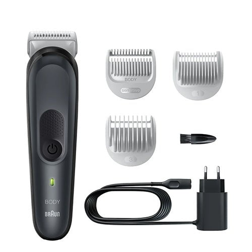 Braun Body groomer 3 BG3340, with SkinShield technology and 3 attachments - MoreShopping - Men's Personal Care - Braun