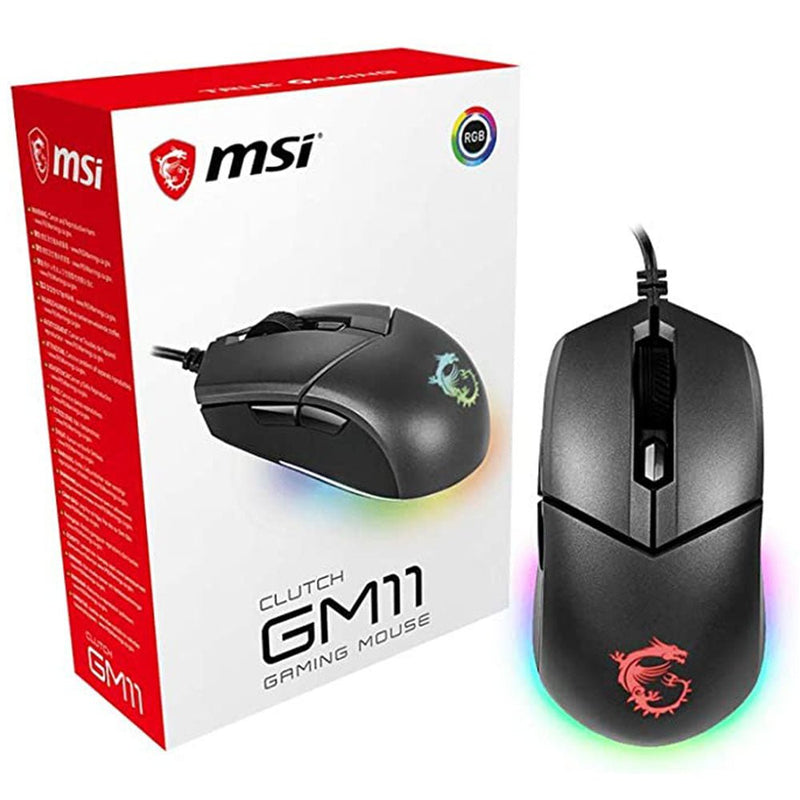MSI CLUTCH GM11 - Black - MoreShopping - Gaming Mouses - MSI