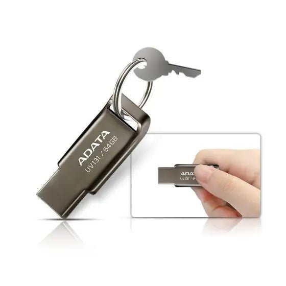 Adata UV131 USB Flash Drive, 64GB - Grey - MoreShopping - Data Storages - ADATA