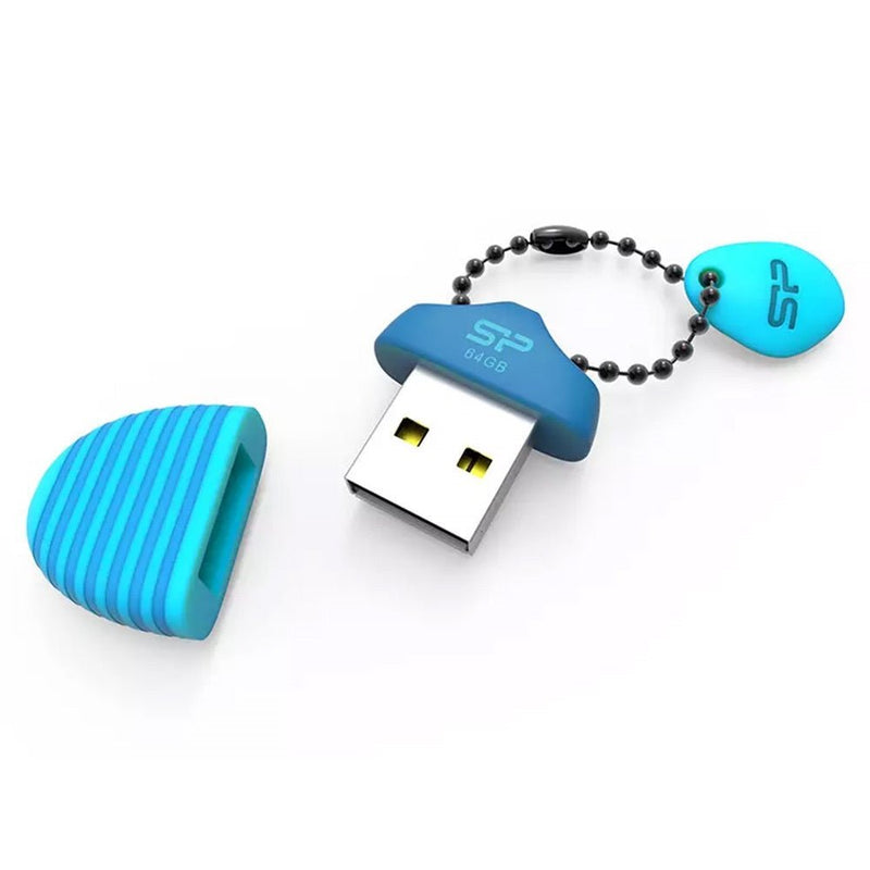Silicon Power Flash 64GB Touch T30 USB2.0 - Blue - MoreShopping - Data Storages - Silicon power