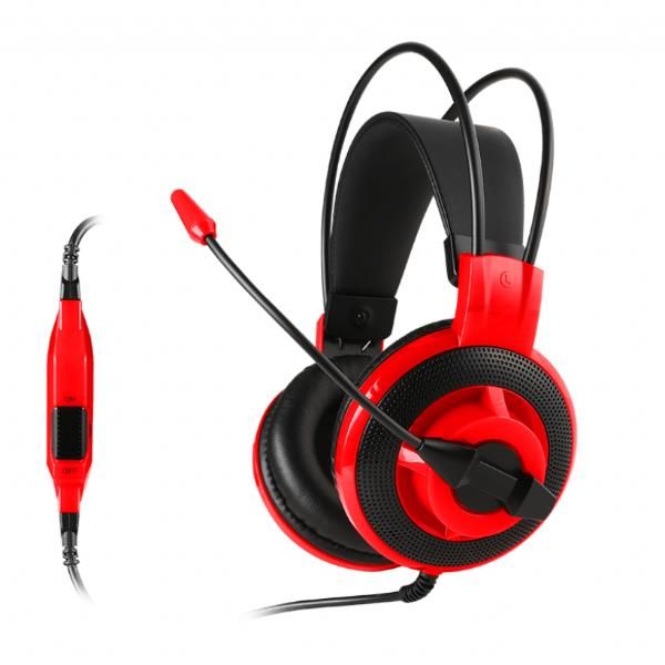 MSI DS501 Gaming Headset With Microphone - Red - MoreShopping - Gaming Headsets - MSI