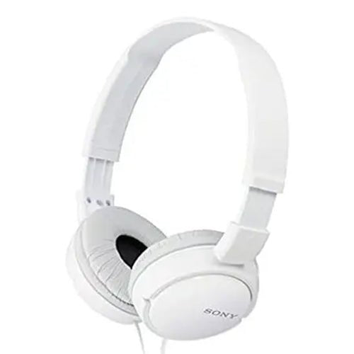 Sony MDR-ZX110AP On-Ear Wired Headphones with Mic - White - MoreShopping - PC Headsets - Sony