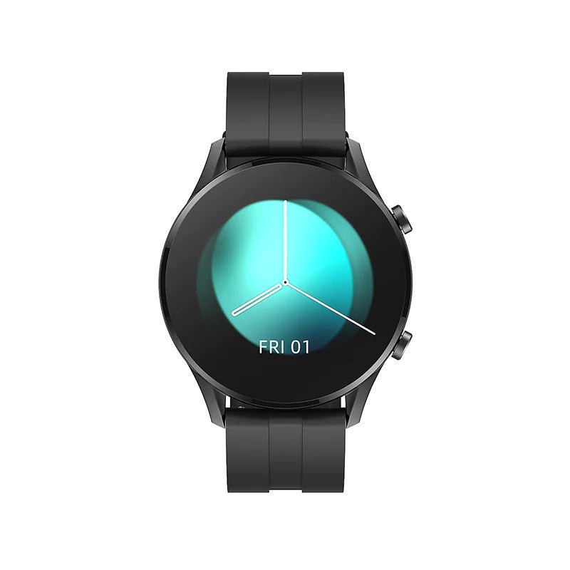 IMILAB Smart Watch W12 for Men, 1.32 Inch /46mm HD Screen, 30-day Battery Life, IP68 - Black + Black metal strap + Black Fluoroelastomer strap - MoreShopping - Smart Watches - IMILAB