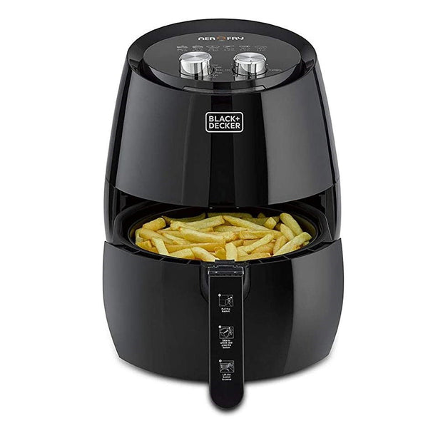 Black+Decker 4.5L Rapid Air Convection Manual Aero fry Air fryer - Black - MoreShopping - Kitchen Appliance - Black&Decker