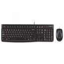 Logitech MK120 Wired Keyboard with Mouse Combo Arabic layout - Black - MoreShopping - PC Mouse Compo - Logitech