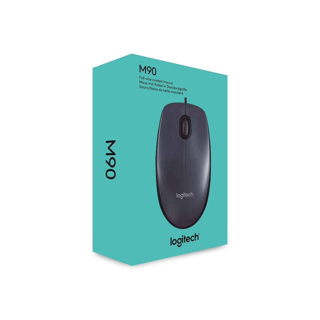 Logitech M90 Optical Wired - - MoreShopping Mouse Black