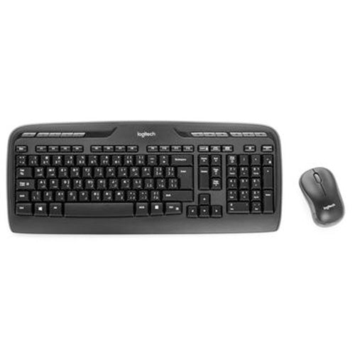 Logitech Combo Keyboard & Mouse Wireless Compo MK330 Arabic layout - Black - MoreShopping - PC Mouse Compo - Logitech