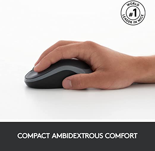 Logitech Combo Keyboard & Mouse Wireless Compo MK270 Arabic Layout - Black - MoreShopping - PC Mouse Compo - Logitech