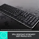 Logitech Combo Keyboard & Mouse Wireless Compo MK270 Arabic Layout - Black - MoreShopping - PC Mouse Compo - Logitech