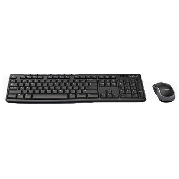 Logitech Combo Keyboard & Mouse Wireless Compo MK270 Arabic Layout - Black - MoreShopping - PC Mouse Compo - Logitech