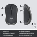 Logitech MK295 Silent Wireless Mouse and Keyboard Combo - Gray - MoreShopping - PC Mouse Compo - Logitech