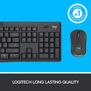 Logitech MK295 Silent Wireless Mouse and Keyboard Combo - Gray - MoreShopping - PC Mouse Compo - Logitech