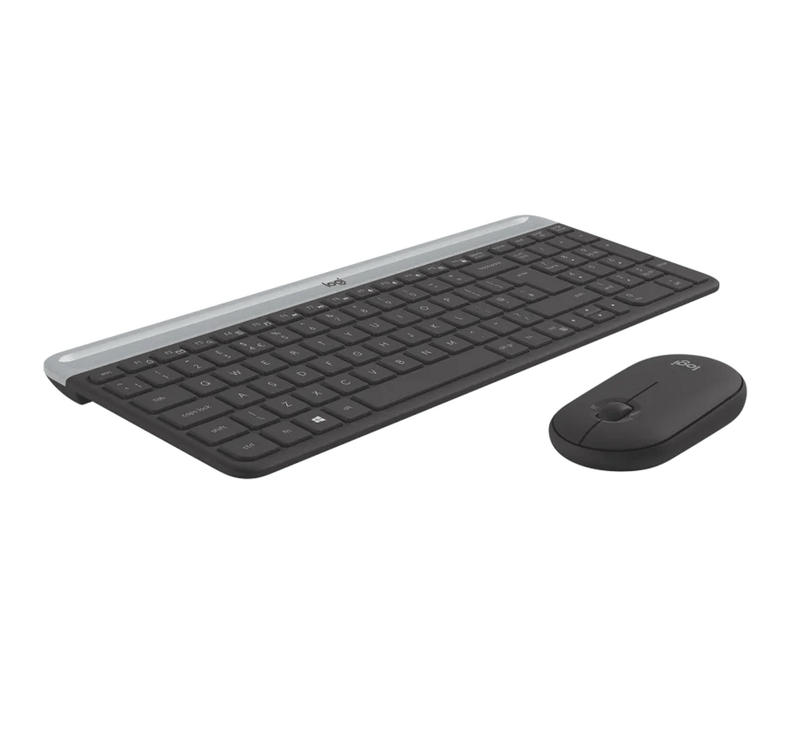 Logitech Slim Wireless Keyboard and Mouse Combo MK470 - MoreShopping - PC Mouse Compo - Logitech
