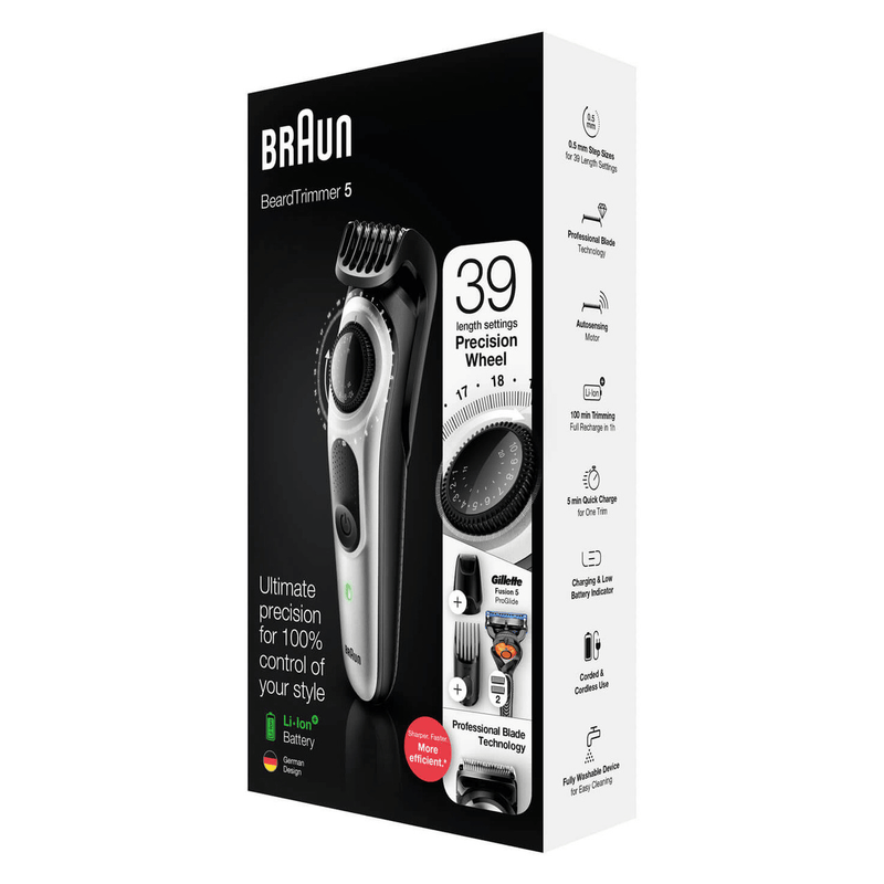 Braun BeardTrimmer 5 BT5265 - Silver - MoreShopping - Men's Personal Care - Braun