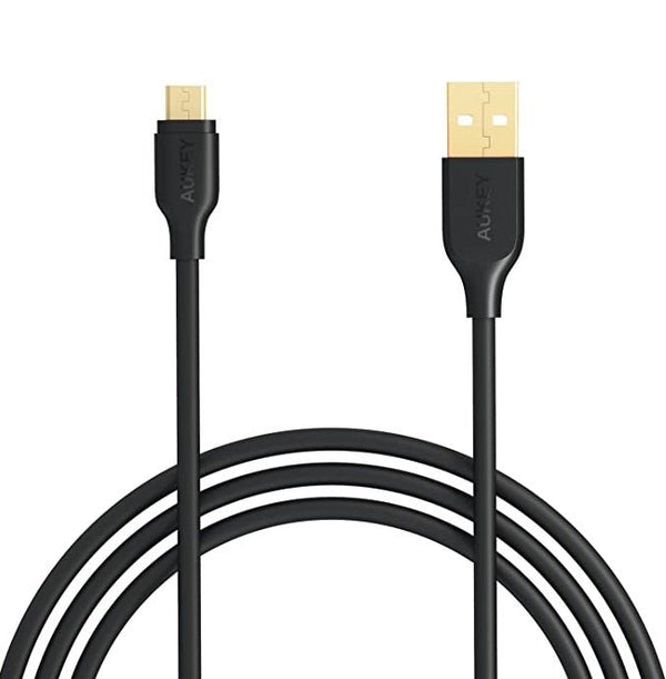 AUKEY USB 2.0 to Micro USB Cable 1m/3.3ft – Black - MoreShopping - Mobile Cables - Aukey