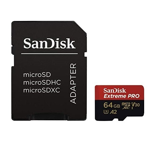 SanDisk Extreme microSDXC UHS-I Memory Card With Adapter - A2, U3, V30, 4K UHD, Micro SD 64 GB - MoreShopping - Data Storages - SanDisk