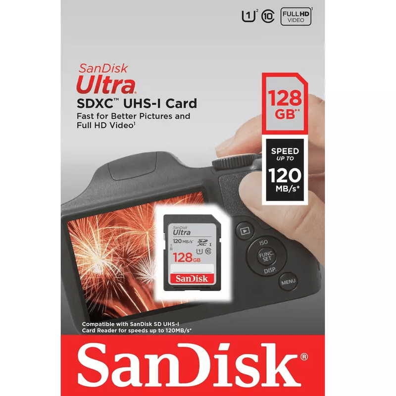 SanDisk 128GB Ultra SXHC UHS-I Memory Card - MoreShopping - SD Cards - SanDisk