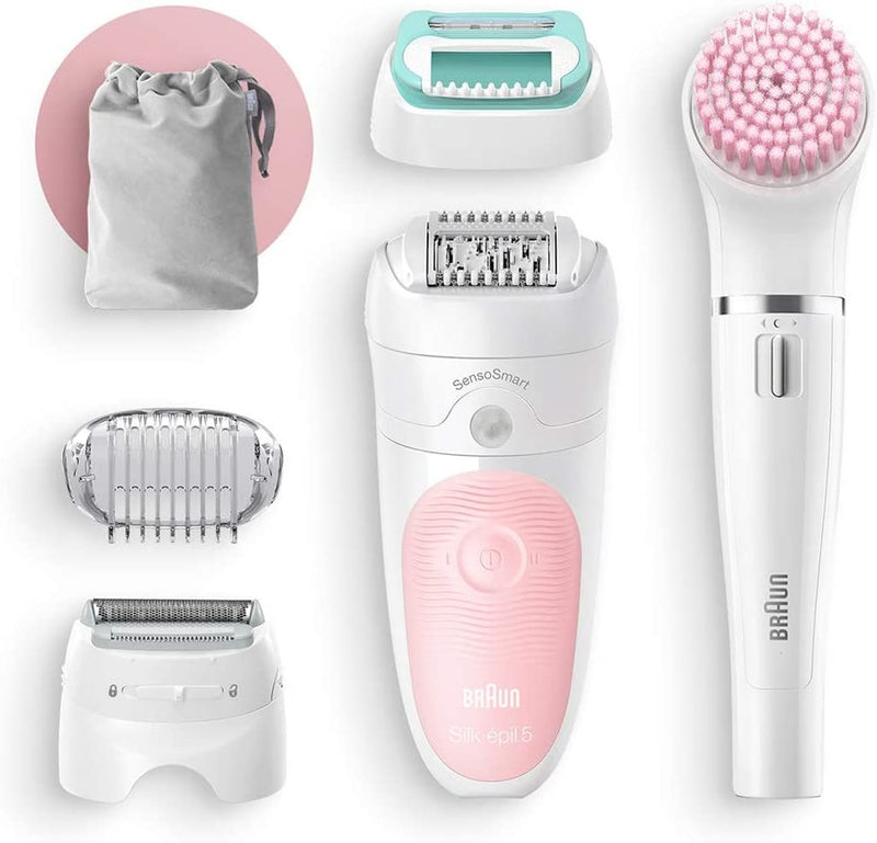 Braun Beauty Set 5 SES 5-875 BS Wet & Dry epilator with 3 extras incl. Braun FaceSpa. - MoreShopping - Women's Personal Care - Braun