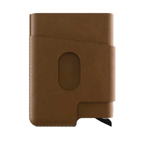 HITCH CUT-OUT Cardholder - RFID Block Featured - Handmade Natural Genuine Leather - Havan - MoreShopping - Wallets - Hitch