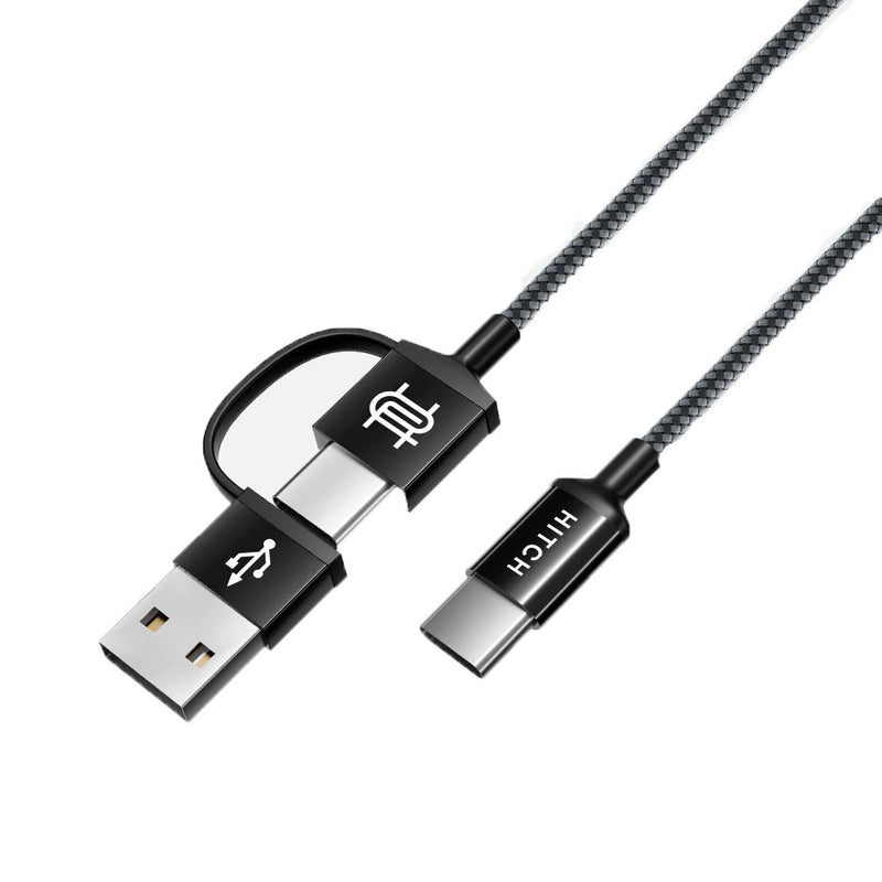 Hitch 2x1 USB-C CABLE-60W 1M - MoreShopping - Mobile Cables - Hitch
