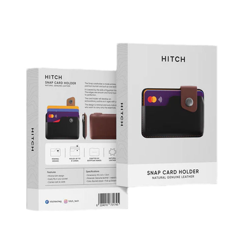 Hitch Snap Cardholder - Black/Brown - MoreShopping - Wallets - Hitch