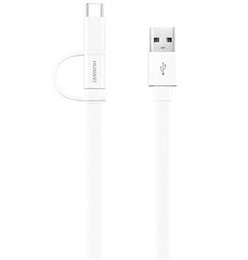 HUAWEI AP55S Micro USB & Type C 1.5m Cable - White - MoreShopping - Mobile Cables - Huawei