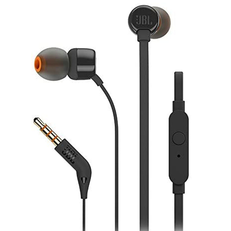 JBL Tune 110 Wired Earphone - Black - MoreShopping - Wired Headphones - JBL