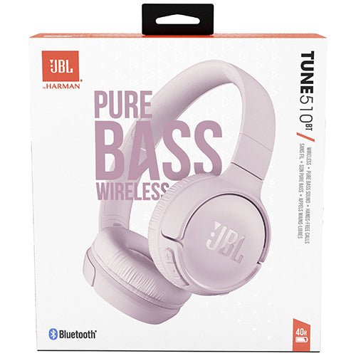 JBL 510 Bluetooth Wireless On-Ear Headphones - Pink - MoreShopping