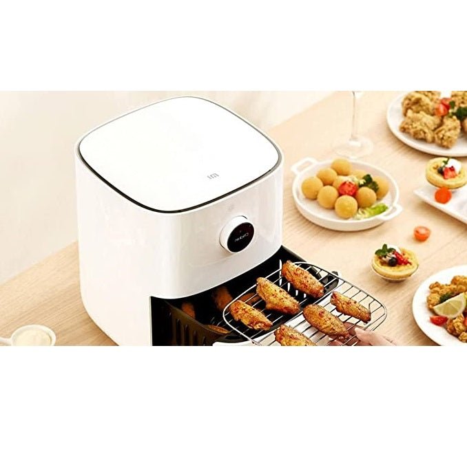 Xiaomi Mi Smart Air Fryer Hot Air Fryer with OLED Display and Optional  iOS/Android Mi Home App (1,500 W, 3.5 Litres, 40°-200 °C, Timer Function,  Dishwasher Safe, Google Assistant Compatible) : 
