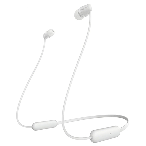 Sony WI-C100 Wireless in-Ear Bluetooth Headphones with Built-in Microphone - White - MoreShopping - Bluetooth Headphones - Sony